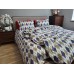 Комплект постільної білизни Ромб синій, Turkish flannel