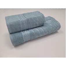 Рушники махрові жаккардові LUX COTTON AKASYA, 100% бавовна 520 г/м2, бірюза, ТМ Gulcan Рушники махрові жаккардові LUX COTTON AKASYA, 100% бавовна 520 г/м2, бірюза, ТМ Gulcan