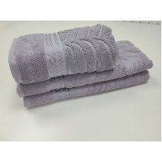 Рушники махрові жаккардові LUX COTTON AKASYA, 100% бавовна 520 г/м2, лілові, ТМ Gulcan Рушники махрові жаккардові LUX COTTON AKASYA, 100% бавовна 520 г/м2, лілові, ТМ Gulcan