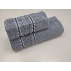 Рушники махрові VIP COTTON FILIZ-N, 100% бавовна 520 г/м2, джинс, ТМ Cestepe Рушники махрові VIP COTTON FILIZ-N, 100% бавовна 520 г/м2, джинс, ТМ Cestepe