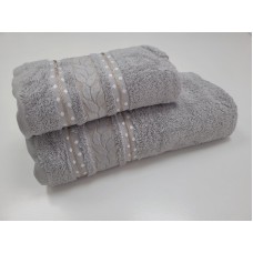 Рушники махрові VIP COTTON FILIZ-N, 100% бавовна 520 г/м2, сірі, ТМ Cestepe Рушники махрові VIP COTTON FILIZ-N, 100% бавовна 520 г/м2, сірі, ТМ Cestepe