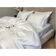 Комплект постільної білизни Сатин JACQUARD, TIARA WHITE Комплект постільної білизни Сатин JACQUARD, TIARA WHITE