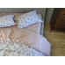 Комплект постільної білизни Linda Сатин PREMIUM, ніжно-рожевий з квітами