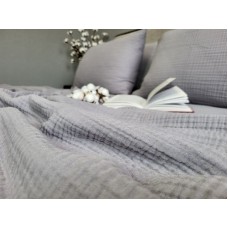 Комплект з мусліну Smoke Grey, 4 шари 100% бавовни, ТМ Комфорт-текстиль Комплект з мусліну Smoke Grey, 4 шари 100% бавовни, ТМ Комфорт-текстиль
