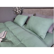 Комплект для сну Spring Greens, чотиришаровий муслін, натуральна бавовна, ТМ Комфорт-текстиль Комплект для сну Spring Greens, чотиришаровий муслін, натуральна бавовна, ТМ Комфорт-текстиль