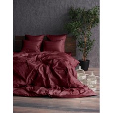 Комплект постільної білизни Stripe LUX BORDO 1/1см