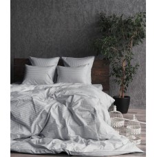 Комплект постільної білизни Stripe LUX GRAY PEARL 1/1см
