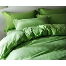 Комплект постільної білизни Stripe LUX GREEN GRASS 1/1см