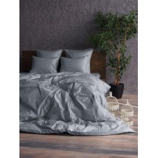Комплект постільної білизни Stripe LUX GREY 1/1см