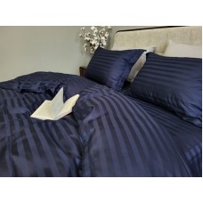 Комплект постільної білизни Stripe PREMIUM, BLUE BERRY 2/2см