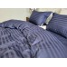 Комплект постільної білизни Stripe PREMIUM, BLUE BERRY 2/2см