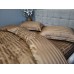 Комплект постільної білизни Stripe PREMIUM, HONEY BEIGE 2/2см