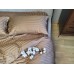 Комплект постільної білизни Stripe PREMIUM, HONEY BEIGE 2/2см
