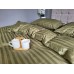 Комплект постільної білизни Stripe PREMIUM, KHAKI 2/2см