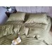 Комплект постільної білизни Stripe PREMIUM, KHAKI 2/2см