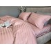 Комплект постільної білизни Stripe PREMIUM, POWDER PINK 2/2см