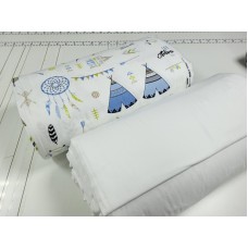 Комплект постільної білизни Вігвам/білий, Turkish flannel Комплект постільної білизни Вігвам/білий, Turkish flannel